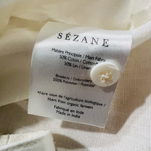 Sezane Dalhia Blouse Écru. - Size 34/2/XS - Picture 10 of 10